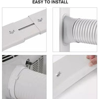 Portable Air Conditioner Window Slide Kit Part Exhaust Adaptor Hose Pipe & Plate