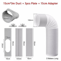 Portable Air Conditioner Window Slide Kit Part Exhaust Adaptor Hose Pipe & Plate