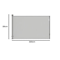 Retractable Baby Safety Fence Pet Stair Gate Barrier for Kids Dog Cat 3M