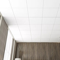 12x Smooth Drop Ceiling Tile 2ft x 2ft PVC Ceiling Panel