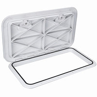 White Marine Boat Access Hatch – Deck Inspection Storage Lid for Boat or RV