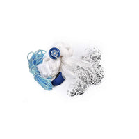 3m Nylon Fishing Cast Net – Quick Throw Mesh with Chain Weights & Drawstring