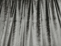 Large Thick Velvet Curtains Warp Knitted Velvet 540x270cm+Hooks Pinch Pleat Grey