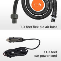 Electric & Battery Powered  HT-790 High Pressure SUP Electric Air Pump 12V DC Paddle Board 16/20PSI Auto-Off