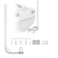 VEVOR Boat Trailer Guide, 1219.2mm Adjustable Design Trailer Guide Poles, 2PCS High-Hardness Steel Trailer Guide-Ons, Trailer Guides with PVC Pipes, for Ski Boat, Fishing Boat or Sailboat Trailer