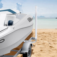 VEVOR Boat Trailer Guide, 1219.2mm Adjustable Design Trailer Guide Poles, 2PCS High-Hardness Steel Trailer Guide-Ons, Trailer Guides with PVC Pipes, for Ski Boat, Fishing Boat or Sailboat Trailer