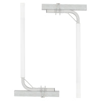 VEVOR Boat Trailer Guide, 1219.2mm Adjustable Design Trailer Guide Poles, 2PCS High-Hardness Steel Trailer Guide-Ons, Trailer Guides with PVC Pipes, for Ski Boat, Fishing Boat or Sailboat Trailer