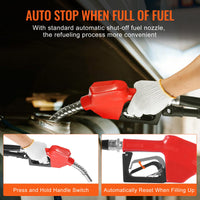 VEVOR Fuel Transfer Pump, 12V DC 10 GPM 1/4 HP, Portable Electric Diesel Transfer Pump with Automatic Shut-Off Fuel Nozzle, High Flow, Long Inlet & Outlet Hose for Diesel, Kerosene, Transformer Fuel