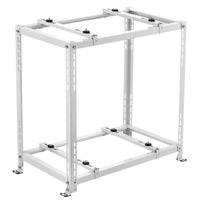 VEVOR Mini Split Ground Stand, Anti-Vibration Mini Split Stand for 9000-18000 BTU Ductless Air Conditioner Heat Pump, Heavy Duty AC Base Bracket Floor Mount w/ 250kg Max. Load,Dual Levels