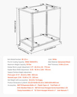 VEVOR Mini Split Ground Stand, Anti-Vibration Mini Split Stand for 9000-18000 BTU Ductless Air Conditioner Heat Pump, Heavy Duty AC Base Bracket Floor Mount w/ 250kg Max. Load,Dual Levels