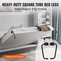 VEVOR Murphy Bed Kit, Full Size, Deluxe DIY Wall Bed Mechanical Hardware Kit, Pneumatic Lever Heavy Duty Bed Frame Support, Folding Cabinet Wall Bed Space Saving Design for Guestroom, Easy to Build