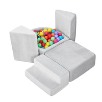 VEVOR Climbing Toys, 5-Piece Set, Foam Climbing Blocks for Toddlers 6 Months to 3 Years, Baby Climbing Blocks with Ball Pit (Balls Not Included), Indoor Climb and Crawl Activity Playset for Crawling