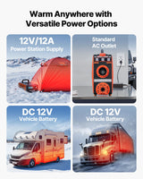 VEVOR Diesel Heater, 8KW, DC 12V, All in One Portable Diesel Air Heater with Bluetooth APP Control, Remote Control and LCD Screen, 4.5 L Fuel Tank for Vehicles, Vans, RVs, Campers, and Garages