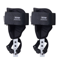 VEVOR Tree Climbing Spikes, 1 Pair Aluminum Climbing Spurs, 350lbs Load Capacity Tree Climbing Gear with Straps and Spike Protectors, Arborist Equipment for Climbers, Hunting, Fruit Picking, White