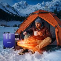 VEVOR Diesel Heater, 8KW, DC 12V/24V, All in One Portable Diesel Air Heater with Remote Control and LCD Screen, Fast Heating Low Noise, 5 L Fuel Tank for Vehicles, Vans, RVs, Campers, and Trucks