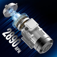 VEVOR 2.2KW Electric Motor 2890 rpm, AC 400V 4.7A, 90L, B3 Frame, Air Compressor Motor 3-Phase, 24mm Keyed Shaft, CW/CCW Rotation for Agricultural Machinery and General Equipment