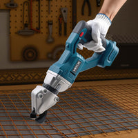 VEVOR Metal Shear, Sheet Metal Cutter Cordless with 360-Degree Pivoting Head, Double Blades, 25000 RPM Speed, Cuts 18 GA Galvanized Steel, 20 GA Stainless Steel, Aluminum Plate, Plastic, Cardboard