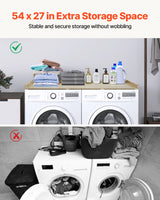 VEVOR Washer Dryer Countertop, 54" x 27" Wooden Washer and Dryer Countertop, Water-Resistant Laundry Machine Topper Cover with Anti-Slip Pads, for Laundry Room Organization and Storage, Oak