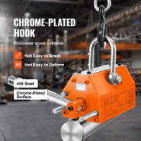 VEVOR Magnetic Lifter, 1000kg Pulling Capacity, 2.5 Safety Factor, Neodymium & Steel, Lifting Magnet with Release, Permanent Lift Magnets, Heavy Duty Magnet for Hoist, Shop Crane, Block, Board