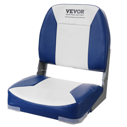 VEVOR Boat Seat Low Back Fold-Down Fishing Boat Chair with Sponge Padding 2 Pack