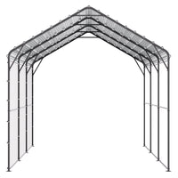 VEVOR Heavy Duty Metal Carport, 10' x 15' Outdoor Carport with Galvanized Steel Frame & Roof, Car Tent Garage Shade with Removable Sidewalls, Multi-Use Car Shelter for Pickup, Boat, Car & Tractors