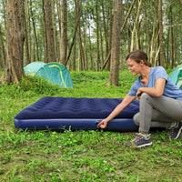 Bestway 2.03m x 1.83m x 22cm Air Mattress King Inflatable Air Bed Indoor/Outdoor Heavy Duty Durable Camping