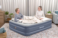 Bestway 2.03m x 1.52m x 51cm Tritech Air Inflatable Mattress Queen Built-in AC Pump