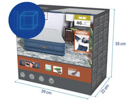Bestway 2.03m x 1.52m x 46cm Fortech Snugable Top Air Inflatable Mattress Queen Built-in AC Pump