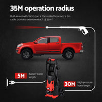 2800PSI High Pressure Washer Electric Water Cleaner Pump 30M Jet Hose Gurney