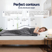 Giselle 5.5KG Weighted Blanket Adults Kid Anti Anxiety Gravity Blankets Sherpa Fleece