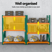 Giantz 1.2Mx1.5M Garage Shelving Warehouse Rack