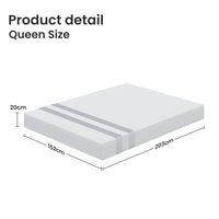 BedStory Queen Memory Foam Mattress 20cm Cooling Gel Foam Mattress in a Box Medium Soft Feel