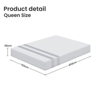 BedStory Queen Memory Foam Mattress 25cm Cooling Gel Foam Mattress in a Box Medium Feel