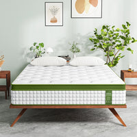 BedStory Double Mattress 34cm Medium - Hybrid Mattress for Pressure Relief Motion Isolation