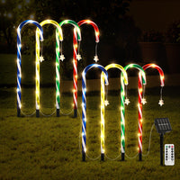 Jingle Jollys 8 PCS Christmas Lights Path Ground Light Garden Decorations 72 LED