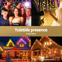 Jingle Jollys 15M Christmas Lights Permanent String Eaves Light 36 LED Decoration