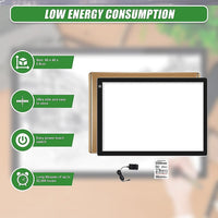 A2 LED Light Box Tracing Board Art Design Stencil Tattoo Copy Drawing Pad Home & Garden Kings Warehouse