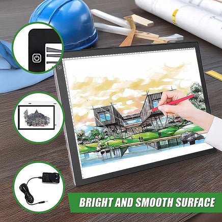 A2 LED Light Box Tracing Board Art Design Stencil Tattoo Copy Drawing Pad Home & Garden Kings Warehouse