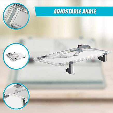 A3 Drawing Board Table with Parallel Motion and Adjustable Angle Drafting Home & Garden Kings Warehouse