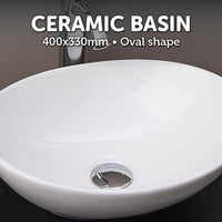 Above Counter Bathroom Vanity Oval Ceramic Basin Kings Warehouse