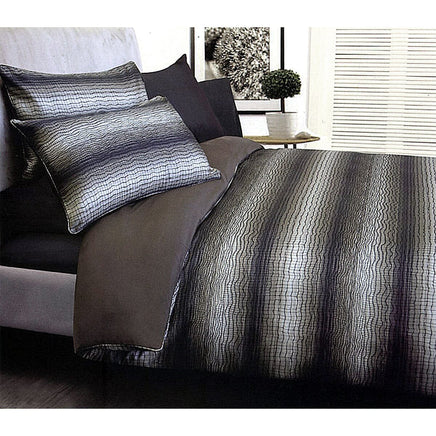 Accessorize Lizard Brown Jacquard Quilt Cover Set Double Home & Garden Kings Warehouse