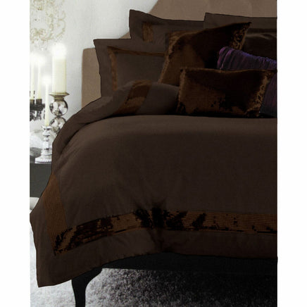 Accessorize Sequins Chocolate Quilt Cover Set King Home & Garden Kings Warehouse