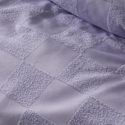 Accessorize Tipo Lilac Chenille Quilt Cover Set Super King Home & Garden Kings Warehouse