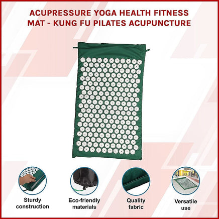 Acupressure Yoga Health Fitness Mat - Kung Fu Pilates Acupuncture Sports & Fitness Kings Warehouse