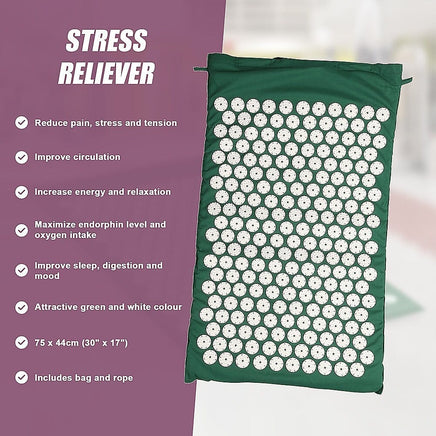 Acupressure Yoga Health Fitness Mat - Kung Fu Pilates Acupuncture Sports & Fitness Kings Warehouse