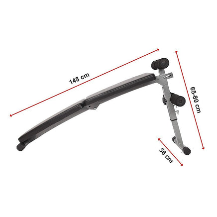 Adjustable Abdominal Crunch Sit Up Bench Sports & Fitness Kings Warehouse