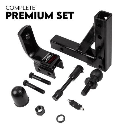 Adjustable Drop Towbar Tow Bar Ball Mount Tongue Hitch Trailer Car 3500KG Home & Garden Kings Warehouse