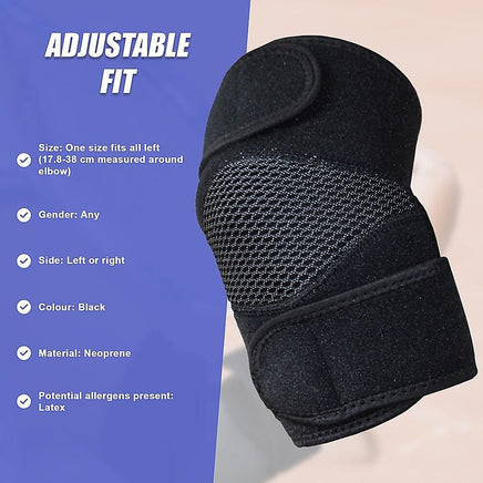 Adjustable Elbow Brace Support - Tennis Elbow, Arthritis Health & Beauty Kings Warehouse