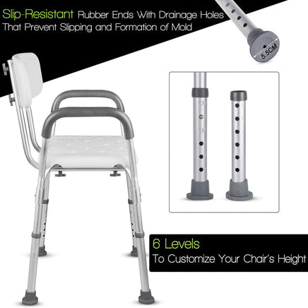 Adjustable Medical Shower Chair Portable Stool Mobility bathtub chair Kings Warehouse