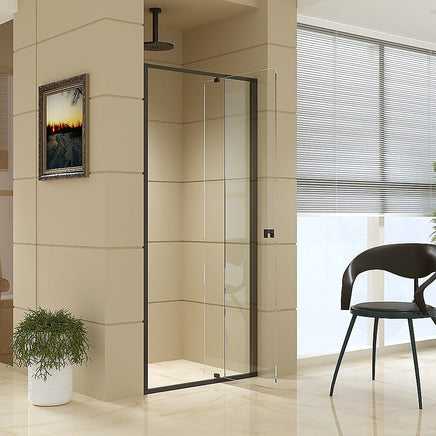Adjustable Semi Frameless Shower Screen (74~82) x 195cm Australian Safety Glass Furniture Kings Warehouse